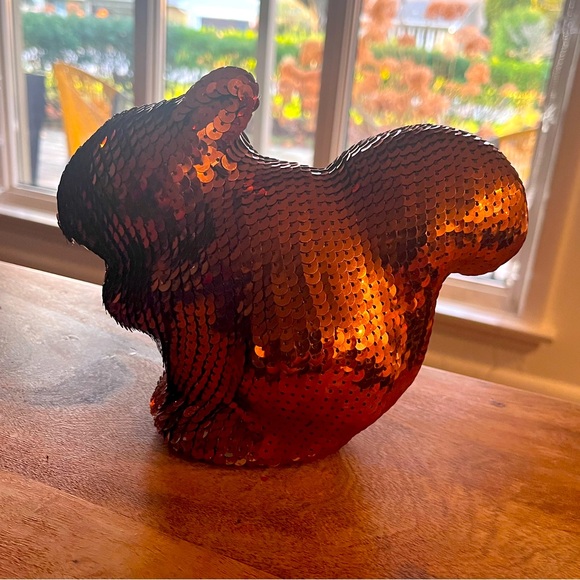 BRONZE COLOURED SEQUIN SQUIRREL - Picture 5 of 7